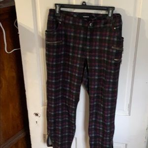 Plaid capris